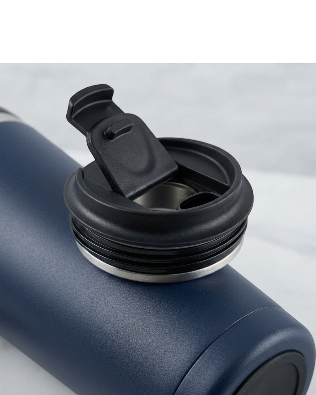 Vlykb Coffee Travel Mug Navy 16 oz Flip Lid