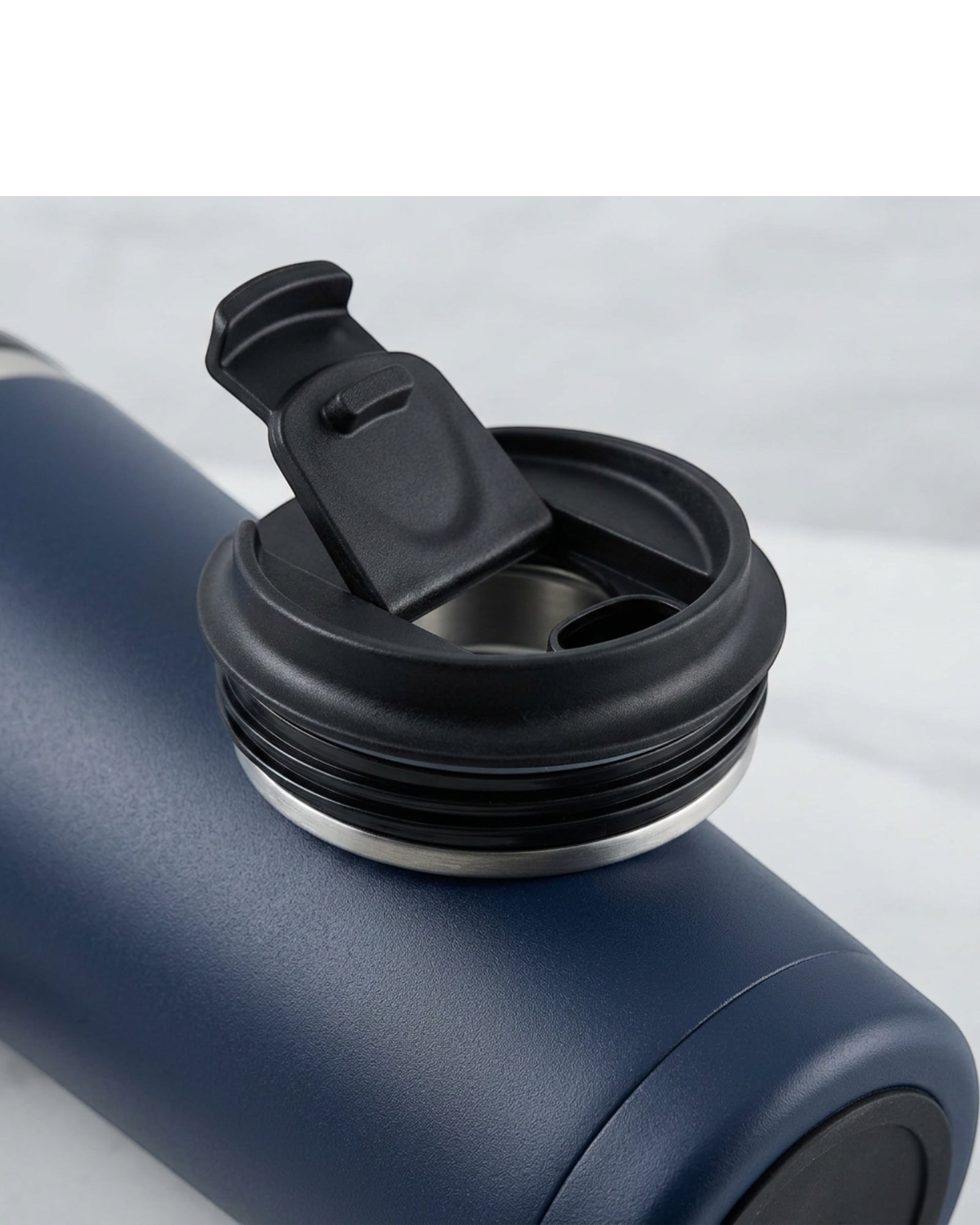 Vlykb Coffee Travel Mug Navy 16 oz Flip Lid