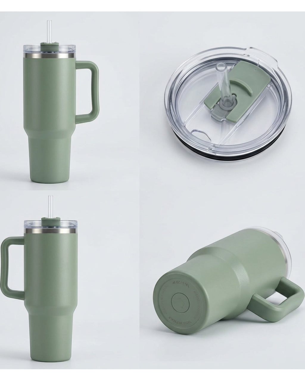 Vlykb Insulated Straw Tumbler Sage 40 oz