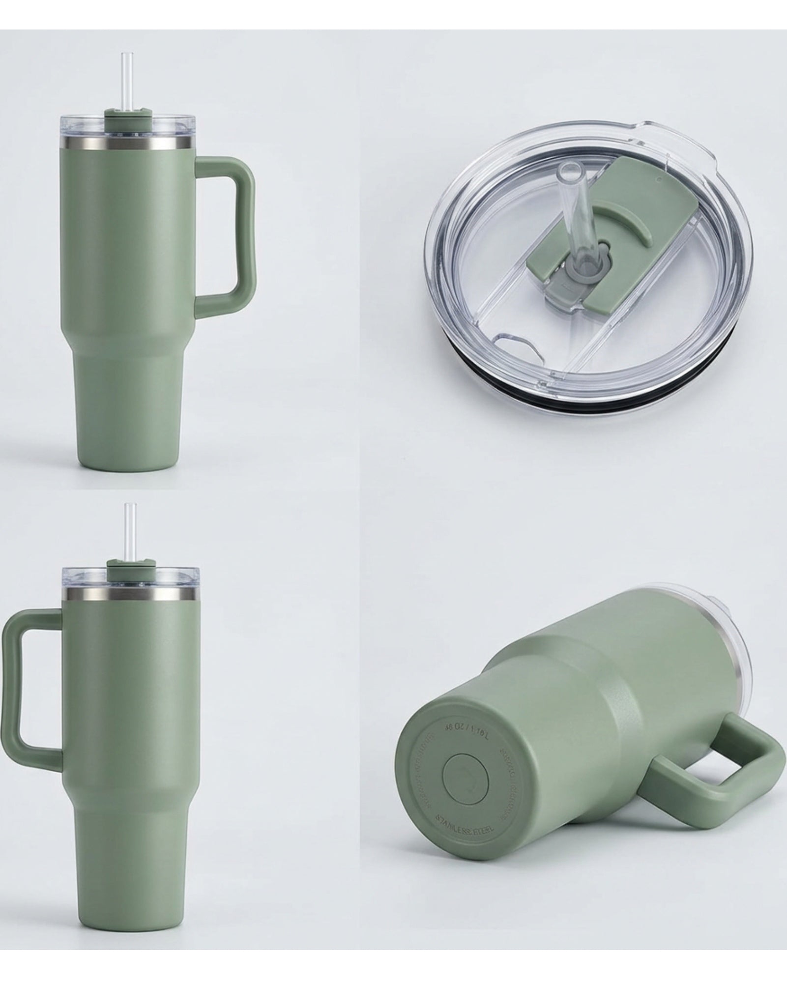 Vlykb Insulated Straw Tumbler Sage 40 oz