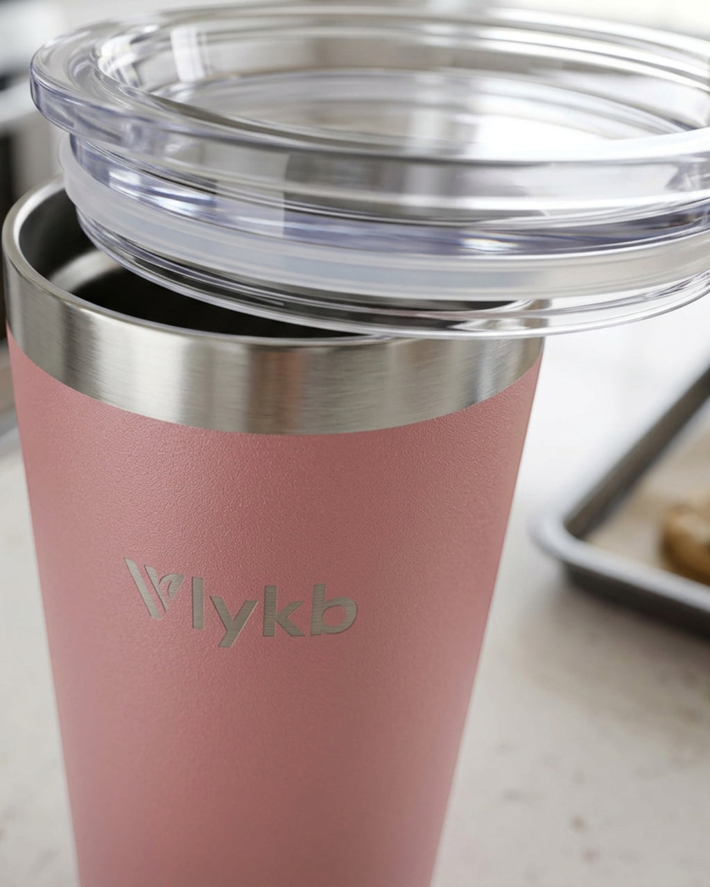 Vlykb Slim Insulated Tumbler Rose 18 oz