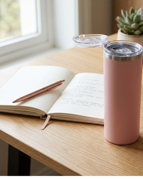 Vlykb Slim Insulated Tumbler Rose 18 oz