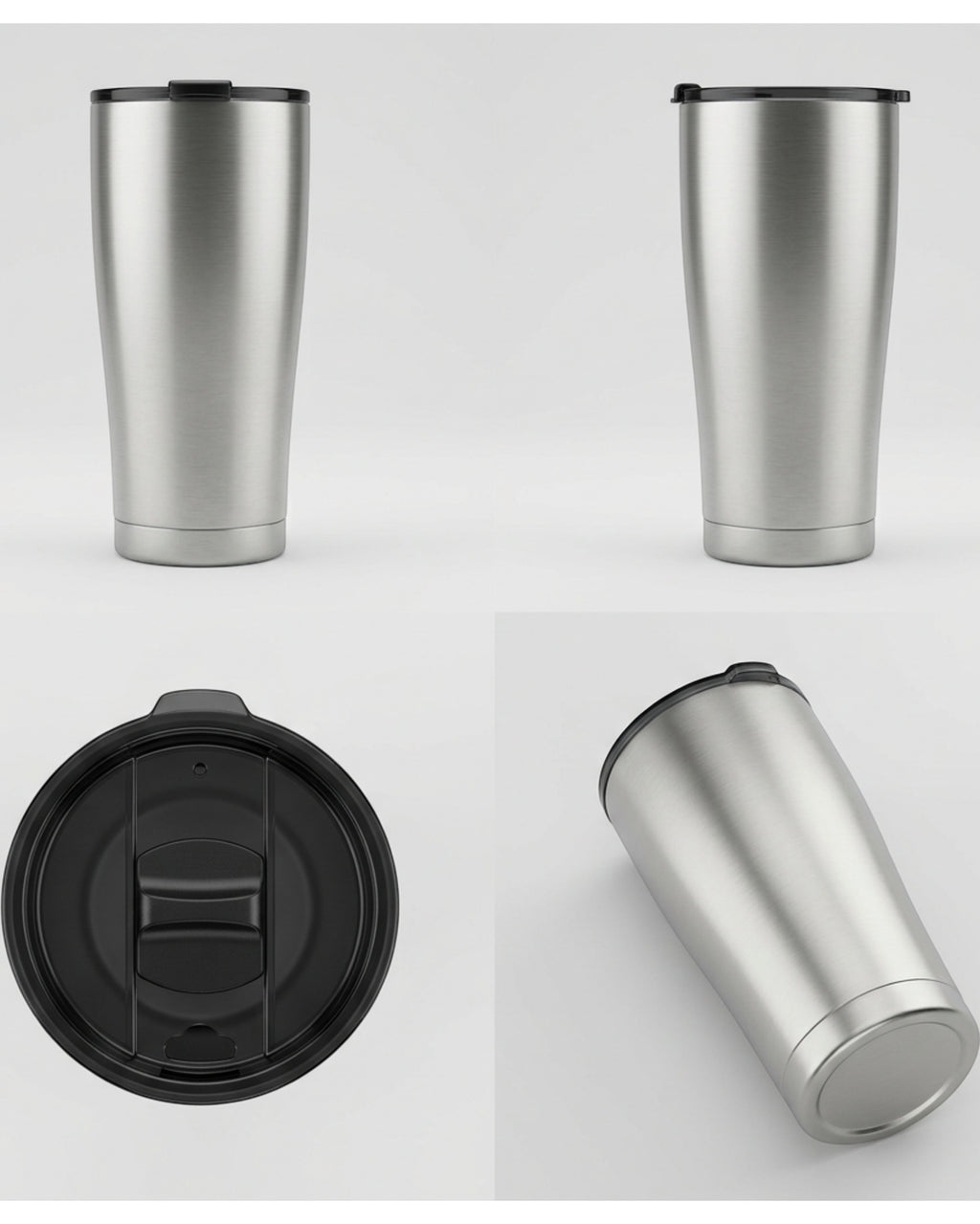 Vlykb Stainless Steel Tumbler Silver 24 oz