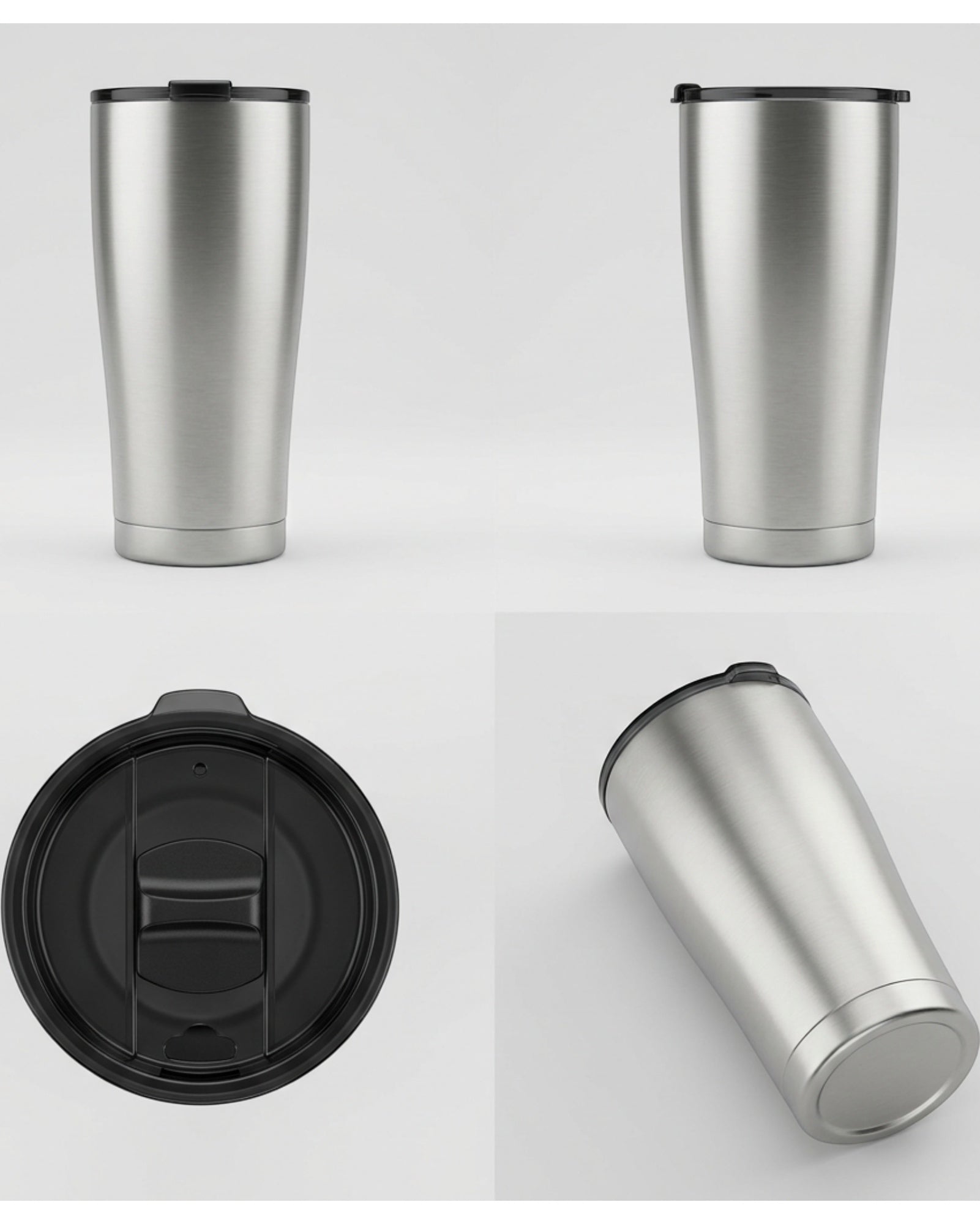 Vlykb Stainless Steel Tumbler Silver 24 oz