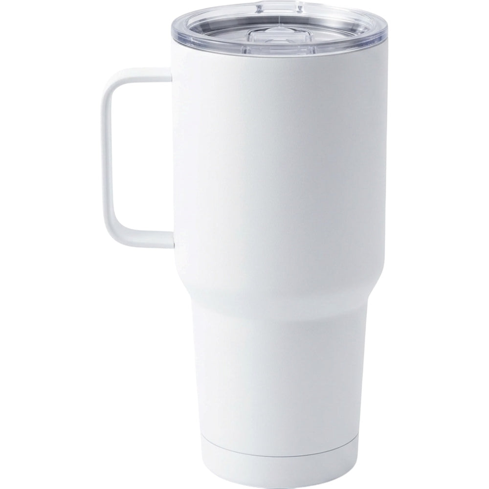Vlykb Travel Tumbler White 30 oz with Handle